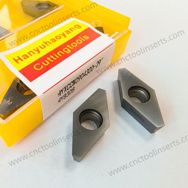 CNC Milling Insert with PVD Coating HYXCCW0904303-29° HYB308, Suitable For Difficult-to-machine Materials Except High-temperature Alloys.