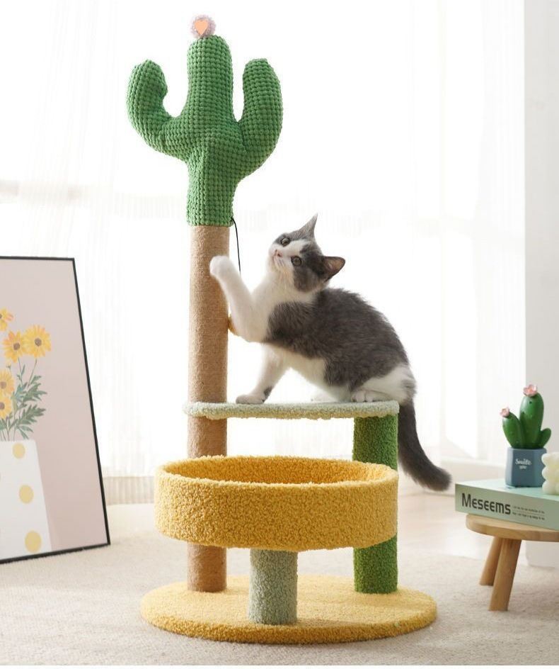 Customized Three Layer Cat Scratcher House Desk Carrier Toy Detachable Furniture Cat Tree