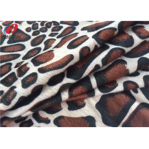 Животное напечатало ткань Вельбоа полиэстера почищенную щеткой бархатом связанную тканью для игрушки