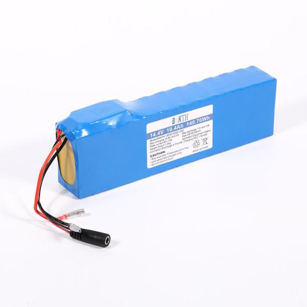 High Power Large Capacity  BAKTH-18650-4S6P-2DC 14.4V 10.4Ah Rechargeable Lithium Battery Pack for Electric Scooters