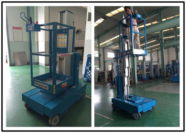 Elevador vertical aéreo GTWZ3-1003 seguro do mastro da única pessoa para o supermercado