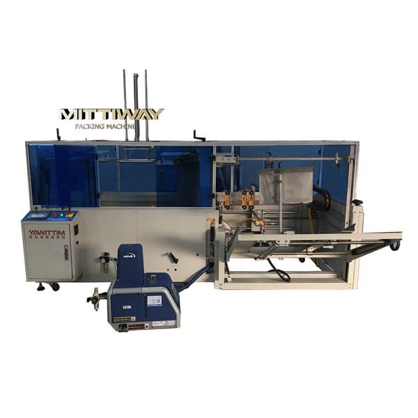 110V Auto Carton Erector Machine Vertical Type Hotmelt Glue Box Former