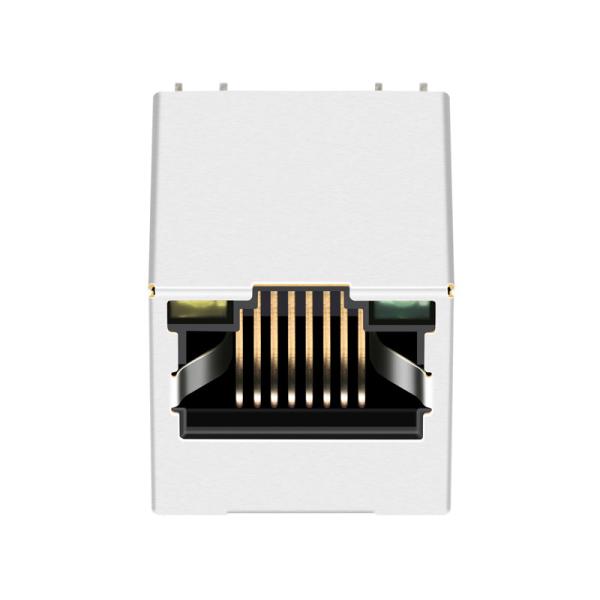 LPJD4012BENL , Vertical RJ45 Jack , 1CT:1CT, 8P8C 10/100Mbps, Shield LED G-Y