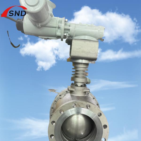 Material de la válvula de bola eléctrica WC6 DN250 PN25 Control de automatización remota