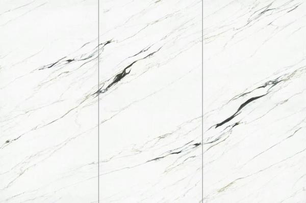 White Polished Glazed Porcelain Tile 900x1800mm Indoor Floor