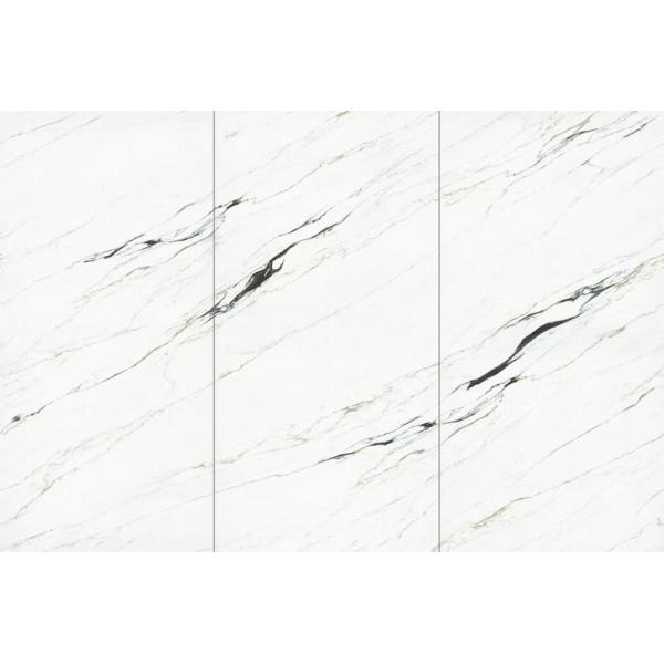 White Polished Glazed Porcelain Tile 900x1800mm Indoor Floor