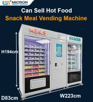 Distributeur automatique combiné de grande capacité pour les repas chauds de nourriture de boissons de casse-croûte avec le four à micro-ondes