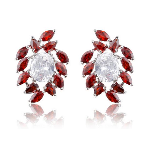 Zircon earrings handmade earrings inlaid boutique women