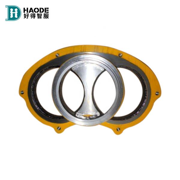 DURO 22 Carbide Spectacle Wear Plate and Cutting Ring for Concrete Pump from Original
