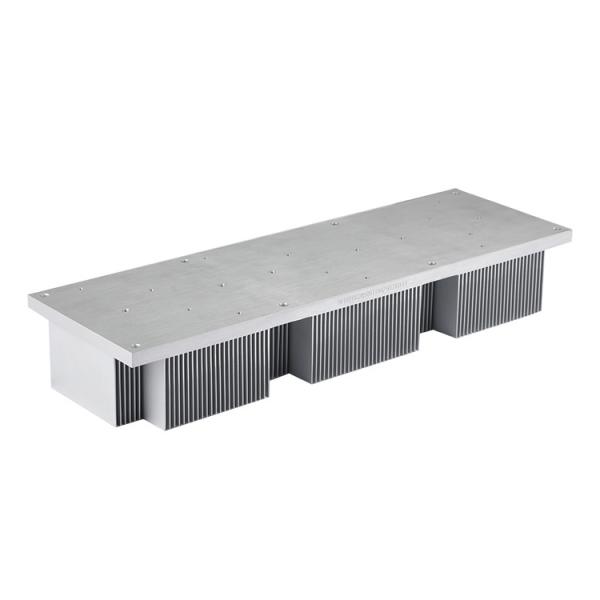 Extruded Skived Processed Fin Heat Sink Aluminum Profiles With Cnc Punching Holes