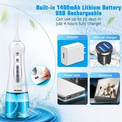 0.8mm Water Column Handheld Water Flosser iPX7 Shower Oral Irrigator