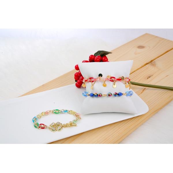 Градиент браслетов шариков латунных магнитов циркона золота смолы Handmade