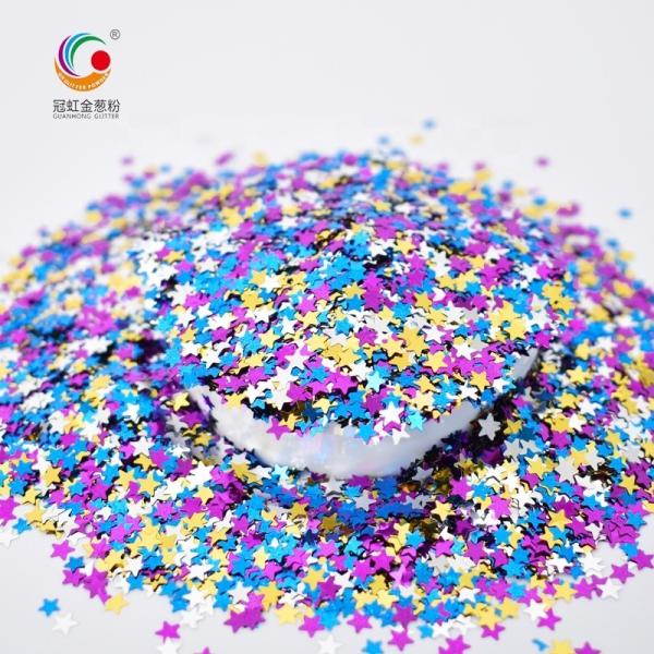 Colourful Stars Handicraft PET Glitter Powder Mix Sparkle Body Flakes
