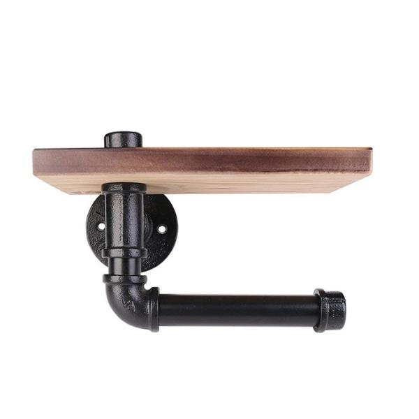 Malleable Iron Industrial Pipe Shelving Carbon Steel Industrial Wall Shelves