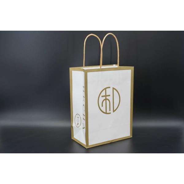 ODM Recycled Paper Shopping Bags Personalized Bulk Kraft Bags With Handles