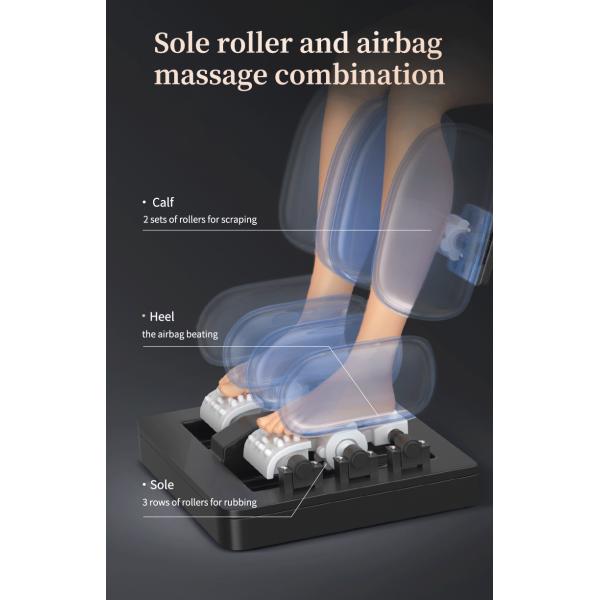 3d Zero G Leather Recliner Massage Chairs FCC ROHS Airbags