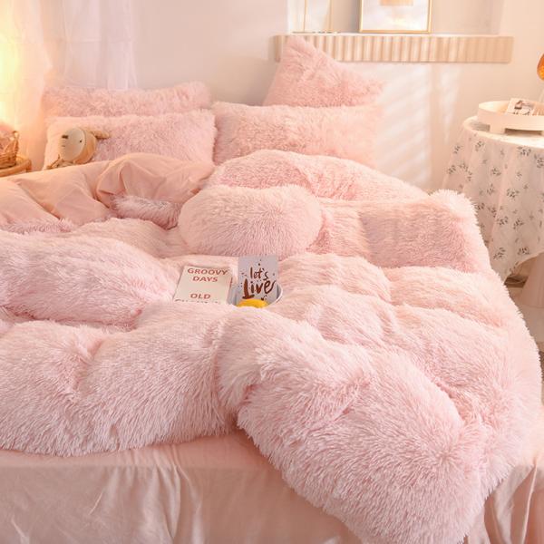 Solid Color Flannel Duvet Cover Set for All-Season National Standards Bedding Collections