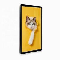 Salas de exposições Sinalização digital montada na parede 43 55 polegadas Publicidade interior