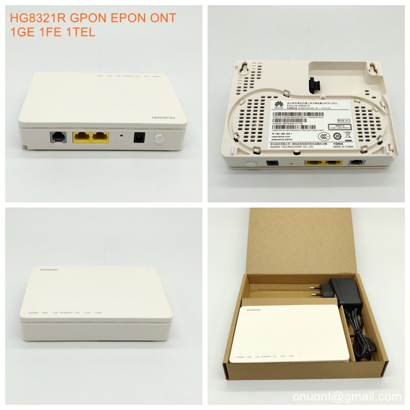 Маршрутизатор терминала сети HG8321R HUAWEI GPON ONU 1GE 1FE 1TEL оптически