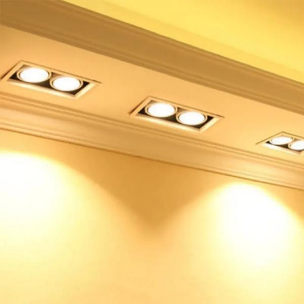 COB Square LED Ceiling Spotlights Multi Head Led Ceiling Grid Light