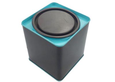 Boîte carrée faite sur commande de bidon de la taille 101mm avec le couvercle hermétique pour l'emballage de sucrerie/bonbons