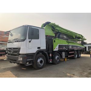 180m3/H 50M Used Truck Concrete Pump , Remote Control Concrete Pump Actros 4141