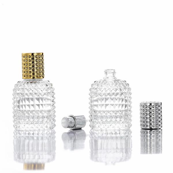 Pineapple Perfume Bottle Spray Bottle 30ml 50ml Clear Glass Press Empty