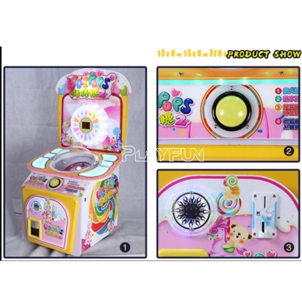 Playfun Cheap Looly Pop Coin Operated Claw Lollipops Candy Gift Machine Arcade Game for Indoor Game Center