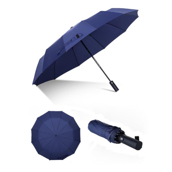 Customized 12K 23inch Adults Fold Umbrella with Customized Car Design and UV Coating