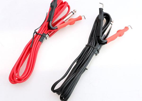 1.8M Wire & Rubber Flat Spring Tattoo Machine Clip Cord For Power