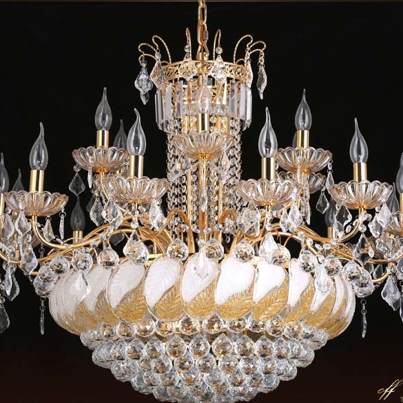 JYLIGHTING K9 チェンデリア クリスタル リビングルームのための豪華ヴィンテージキャンドル