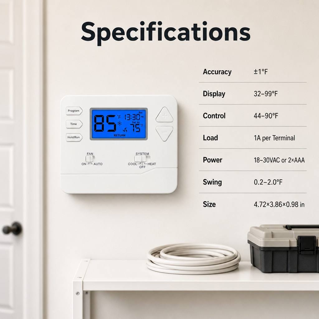 Riseem Programmable Electronic Room Thermostat for COOL System Operation in HVAC Efficiency and Management Control System