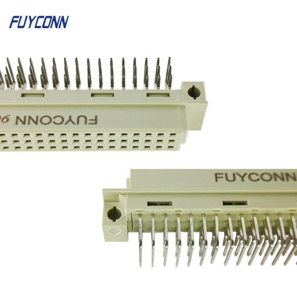 Conector fêmea do PWB do ângulo direito do RUÍDO 41612 das fileiras 96Pin do conector 3 de Eurocard