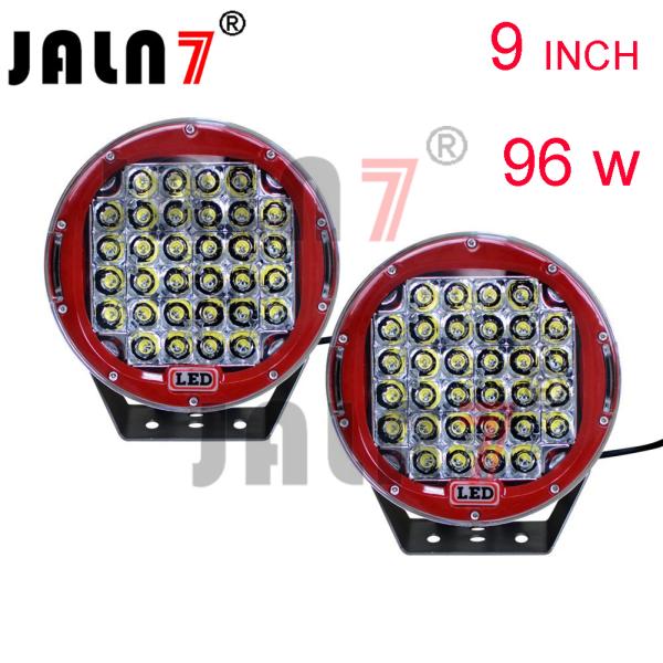 Led Work Light JALN7 96W 9Inchs Car Driving Lights Fog Light Off Road Lamp Car Boat Truck SUV JEEP ATV Led Light