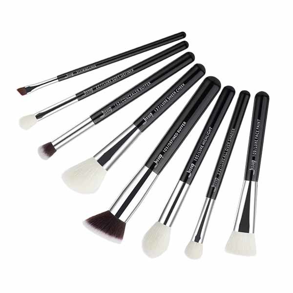 Jessup Daily Use Women'S Makeup Brush Set soft natural synthetic hair