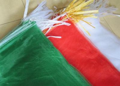 PP Woven Industrial Mesh Bags Recyclable , Red / Orange / Green Color 30kg 40kg