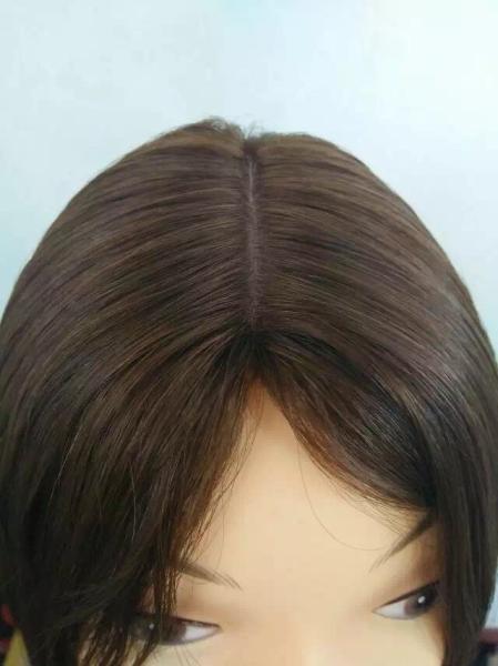 24inch Eouropean 100% human hair wig Jewish Wig Kosher Wig, Beauty Supply Wigs, Silk Wig Cap