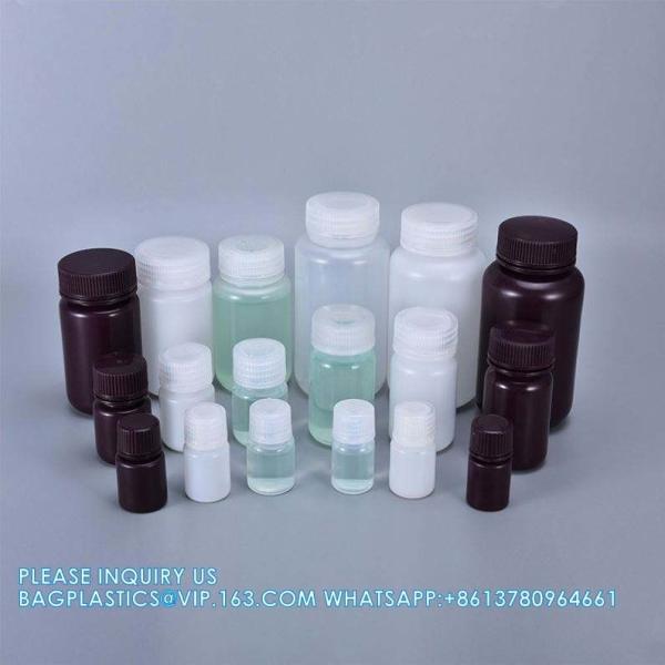 Wholesale 5ml PP Durable Small Round Brown And White Plastic Bottle Food Grade Private Label Medicine Liquid Packaging