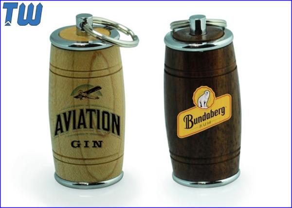 Customized Branding Wooden Barrel 32GB USB Memory Stick Pen Drives