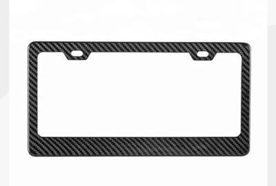 Automotive Carbon Fiber Products 3K Twill Carbon Fiber Car License Plate Frame US Standard