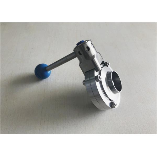 Chemistry Industry Stainless Butterfly Valve / Welded Butterfly Valve ISO DIN