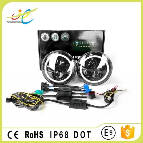 DOT approved 7'' 40W High low beam Jeep wrangler headlight with Daytime running light for Jeep 97-15 Wrangler JK LJ TJ