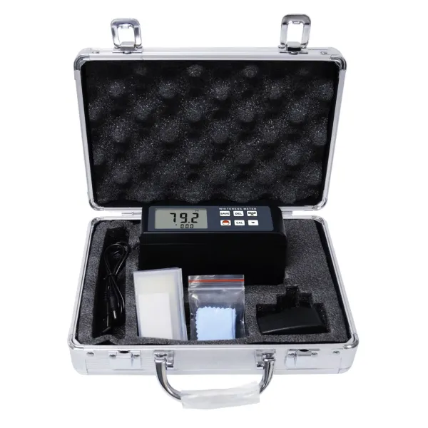 Paint Paper Powder Whiteness Meter Light Leucometer Handheld Digital with Aluminium Case