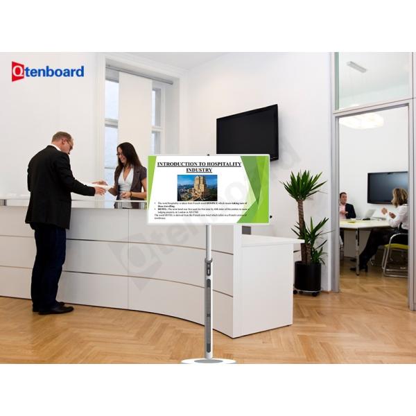 Qtenboard Portable TV Tablet with 1080p Full-HD Display, Built-In Battery, and Adjustable Gooseneck Stand for Flexible Viewing