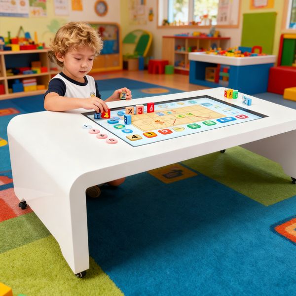 Mesa táctil interactiva digital para niños con juegos, juguete de pared de 32 Android 14.0