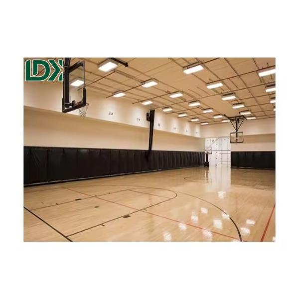 Customized Logo Availabled Spliced Wooden Floors For Indoor Sports Training And Competition Venues