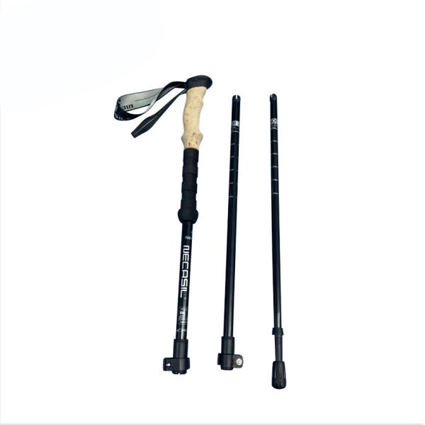 3 Joint Number Outdoor Camping Carbon Walking Sticks Aluminum Telescopic Trekking Pole