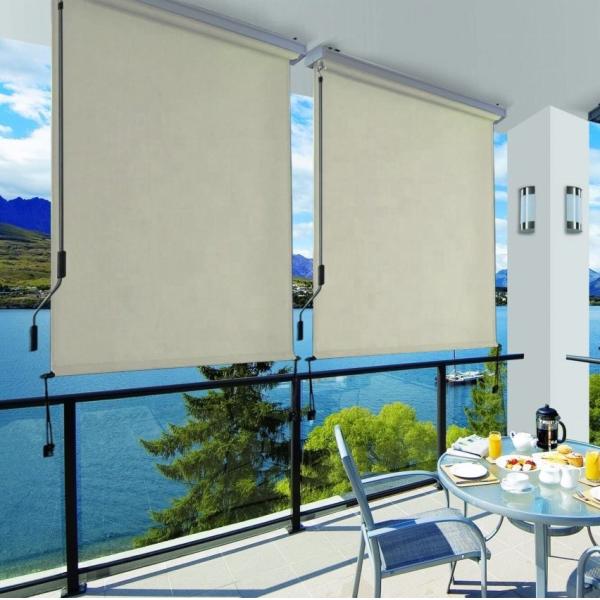 1.6m*2.5m Polyester Sail Material Retractable Waterproof Sun Shade Drop Vertical Awning