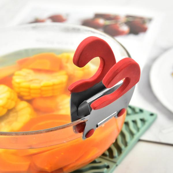 Stainless Steel Kitchen Gadget Pot Clip Holder Utensil For Restaurant