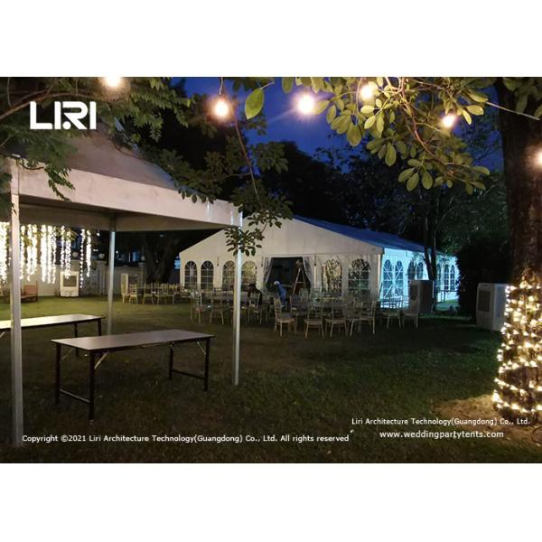 18M Length Luxury Wedding Tents Aluminum Permanent Construction